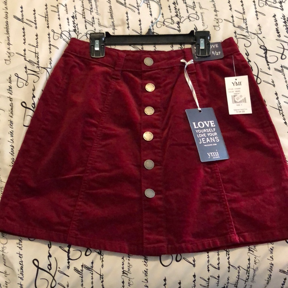 Women’s skirt. Burgundy ymi jeans. Multiple sizes